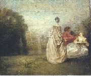 WATTEAU, Antoine Les deux cousines china oil painting artist